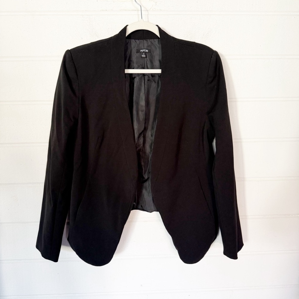 Apt. 9 Women's Classic Black Open Front Blazer Size 16